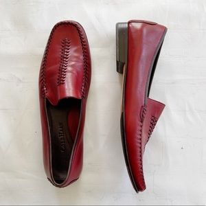 [Cole Haan] women's red leather loafers 10.5 AA narrow